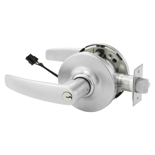 Electric Cylindrical Lock Satin Chrome