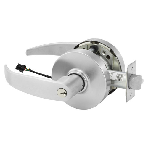 Electric Cylindrical Lock Satin Chrome