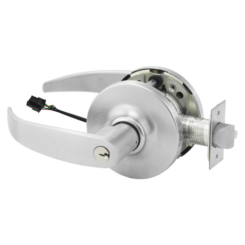 Electric Cylindrical Lock Satin Chrome