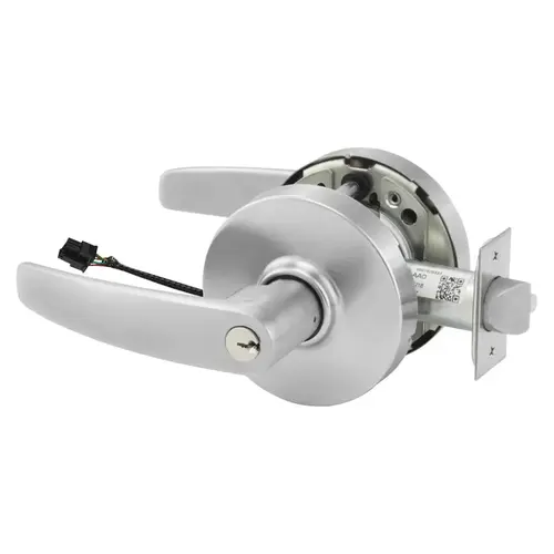 Electric Cylindrical Lock Satin Chrome