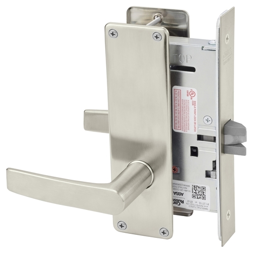 Mortise Lock Satin Nickel Plated Clear Coated