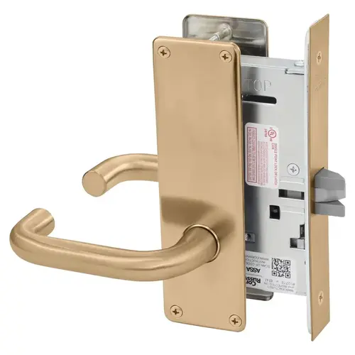 Mortise Lock Satin Bronze Clear Coated