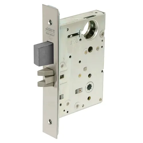 Mortise Lock Satin Nickel Plated Clear Coated