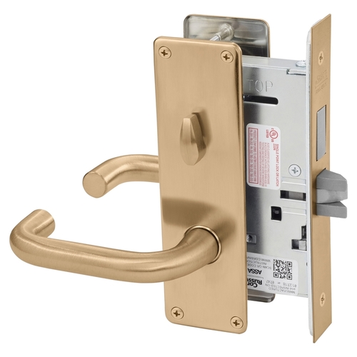 Mortise Lock Satin Bronze Clear Coated