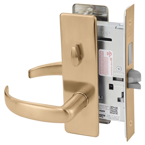 Mortise Lock Satin Bronze Clear Coated