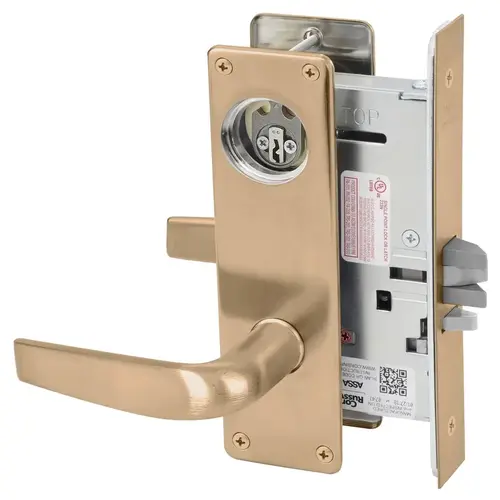 Mortise Lock Satin Bronze Clear Coated