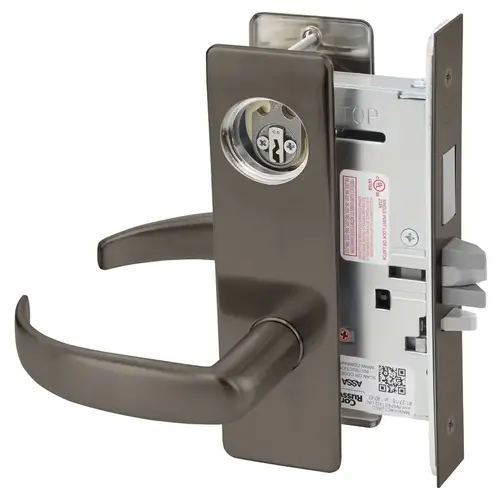 Mortise Lock Dark Oxidized Satin Bronze Oil Rubbed