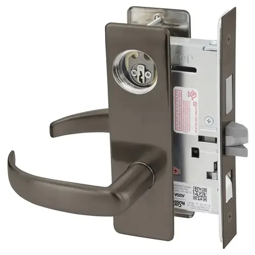 Mortise Lock Dark Oxidized Satin Bronze Oil Rubbed