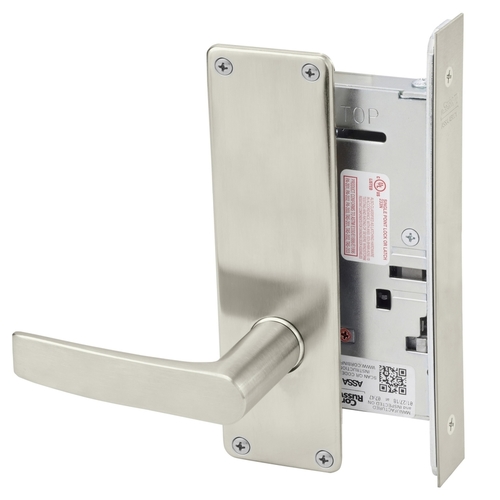 Mortise Lock Satin Nickel Plated Clear Coated