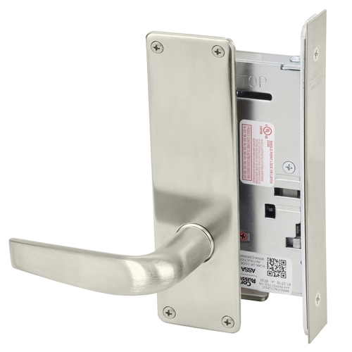 Mortise Lock Satin Nickel Plated Clear Coated