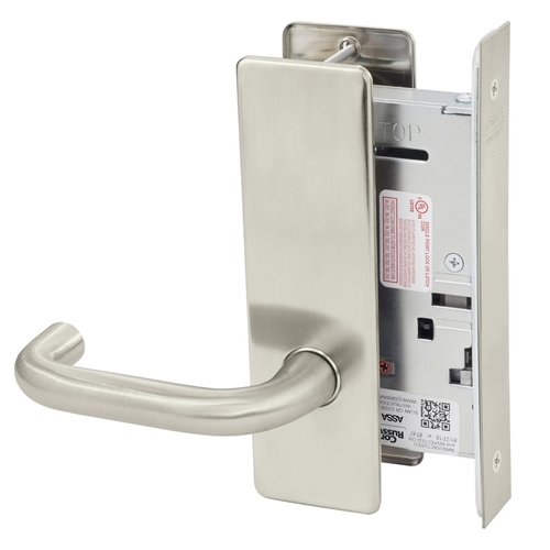 Mortise Lock Satin Nickel Plated Clear Coated