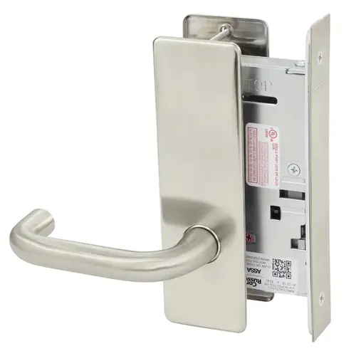 Mortise Lock Satin Nickel Plated Clear Coated