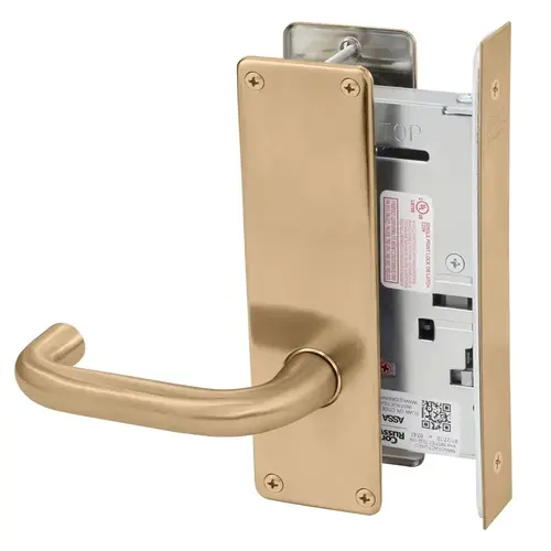 Mortise Lock Satin Bronze Clear Coated