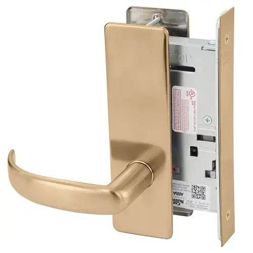 Mortise Lock Satin Bronze Clear Coated