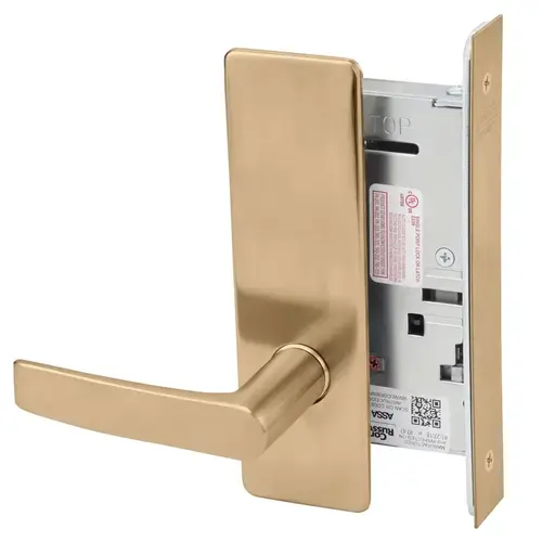 Mortise Lock Satin Bronze Clear Coated