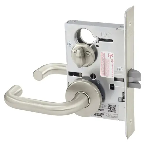 Mortise Lock Satin Nickel Plated Clear Coated