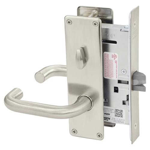 Mortise Lock Satin Nickel Plated Clear Coated