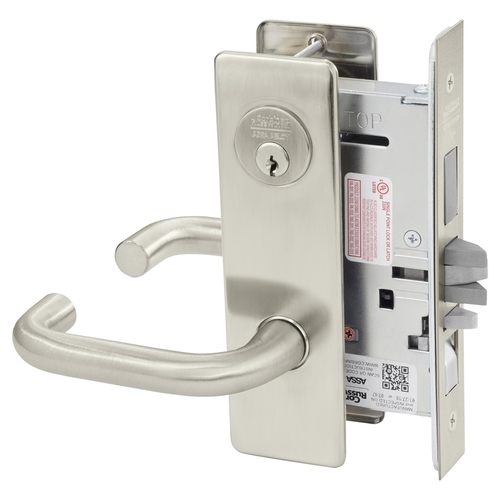 Mortise Lock Satin Nickel Plated Clear Coated