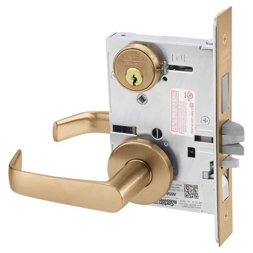 Mortise Lock Satin Bronze Clear Coated