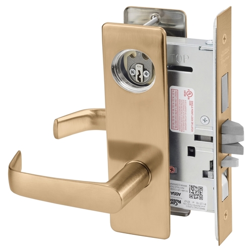 Mortise Lock Satin Bronze Clear Coated