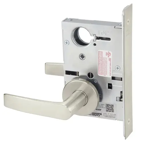 Mortise Lock Satin Nickel Plated Clear Coated