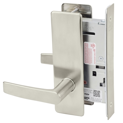 Mortise Lock Satin Nickel Plated Clear Coated