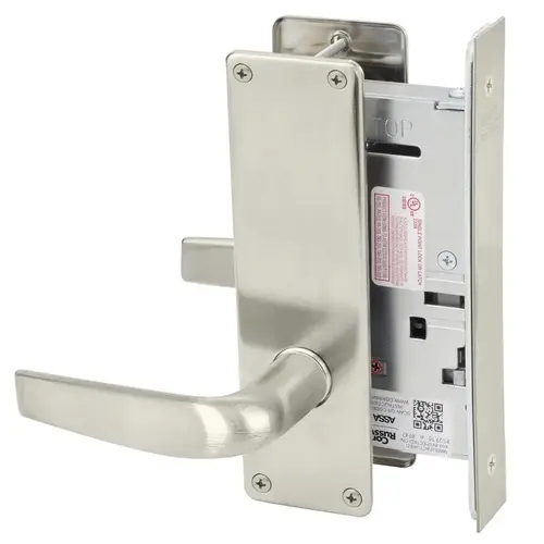 Mortise Lock Satin Nickel Plated Clear Coated