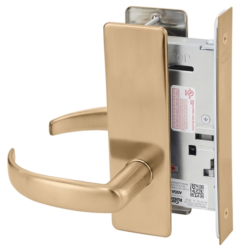 Mortise Lock Satin Bronze Clear Coated