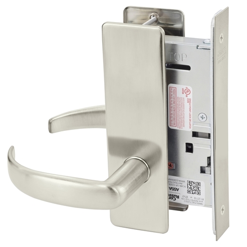 Mortise Lock Satin Nickel Plated Clear Coated