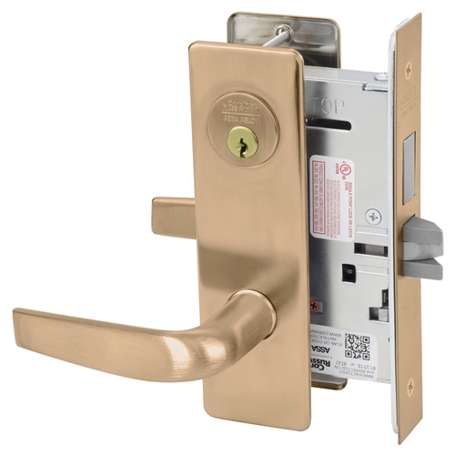 Mortise Lock Satin Bronze Clear Coated