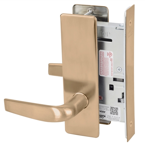 Mortise Lock Satin Bronze Clear Coated