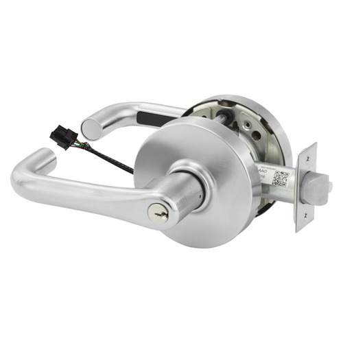 Electric Cylindrical Lock Satin Chrome