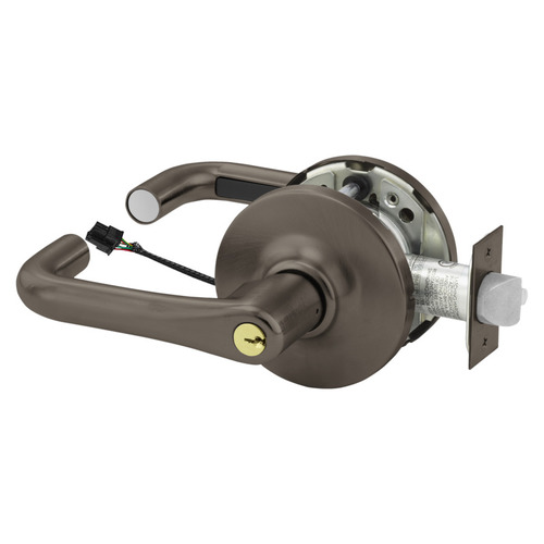 Electric Cylindrical Lock Dark Oxidized Satin Bronze Oil Rubbed