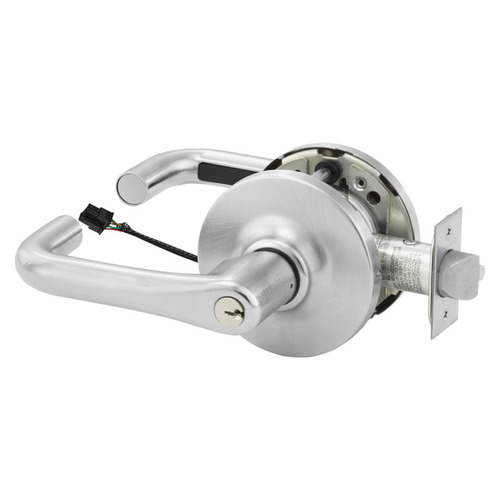 Electric Cylindrical Lock Satin Chrome