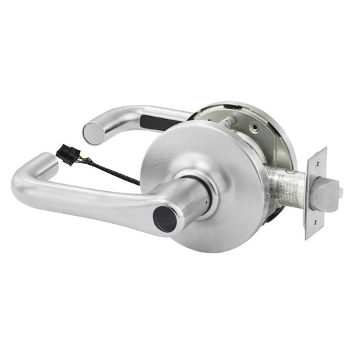 Electric Cylindrical Lock Satin Chrome