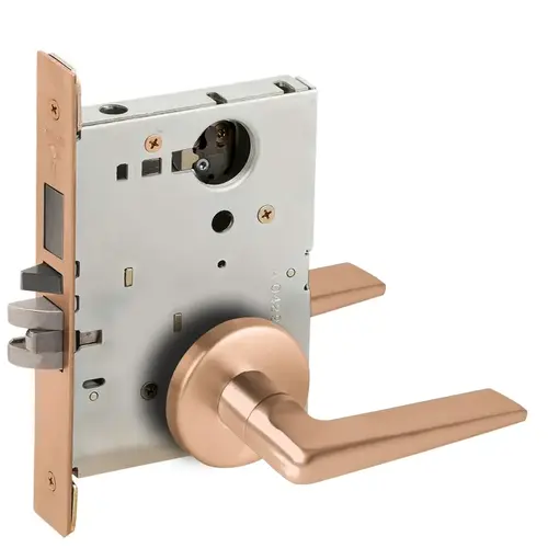 Lock Mortise Lock Satin Bronze Clear Coated