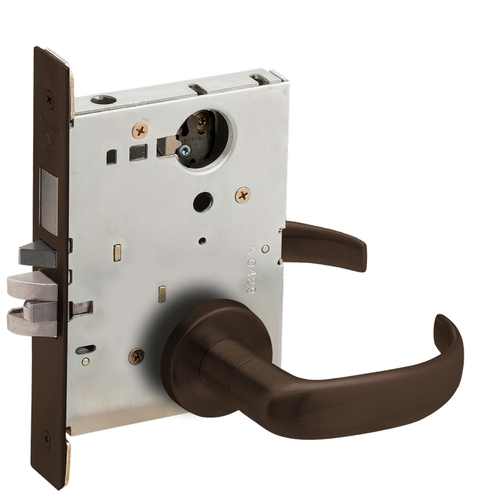 Lock Mortise Lock Dark Oxidized Satin Bronze Oil Rubbed