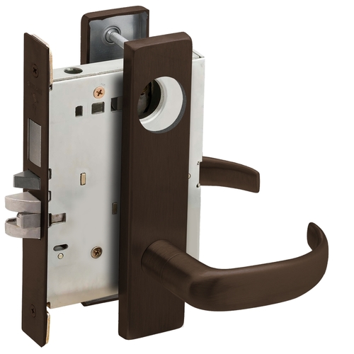 Lock Mortise Lock Dark Oxidized Satin Bronze Oil Rubbed