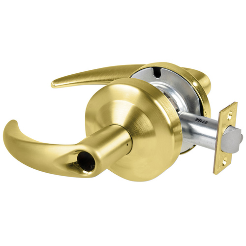 Lock Electric Cylindrical Lock Satin Brass