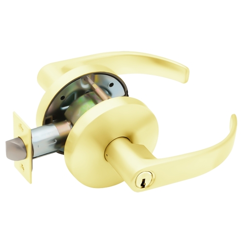 Lock Cylindrical Lock Bright Brass