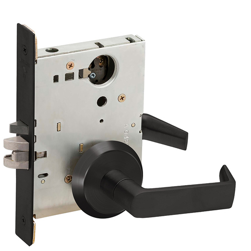 Mortise Lock Flat Black Coated