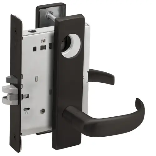 Mortise Lock Flat Black Coated