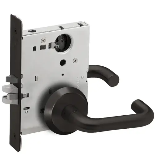 Mortise Lock Flat Black Coated