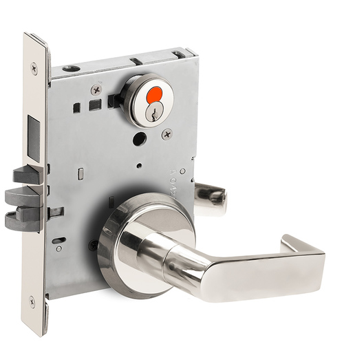 Mortise Lock Bright Stainless Steel