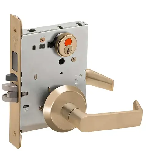 Mortise Lock Satin Brass Blackened Satin Relieved Clear Coated