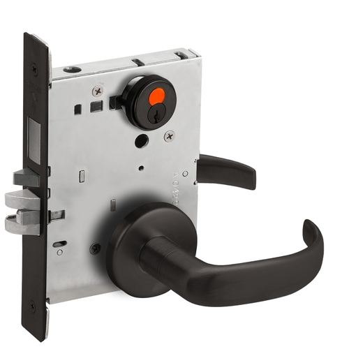 Mortise Lock Flat Black Coated