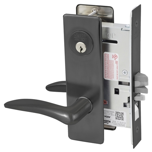 Mortise Lock Black Suede Powder Coat