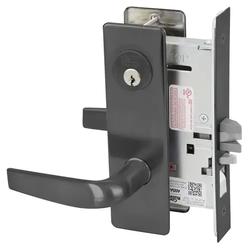 Mortise Lock Black Suede Powder Coat