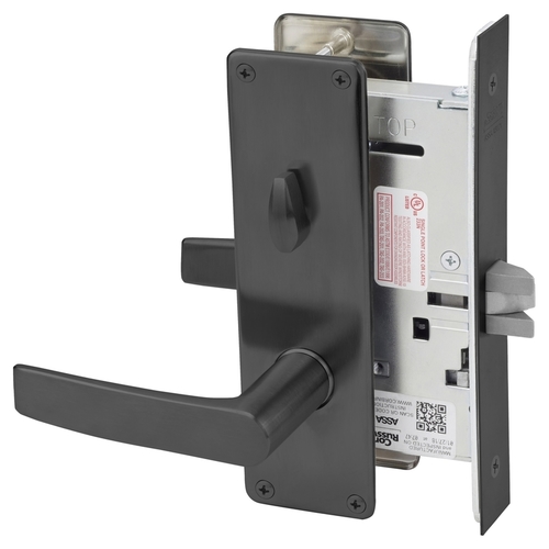 Mortise Lock Black Suede Powder Coat