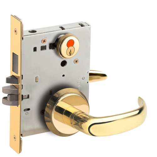 Mortise Lock Bright Brass